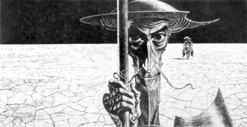 Дон Кихот. Рисунок Саввы Бродского